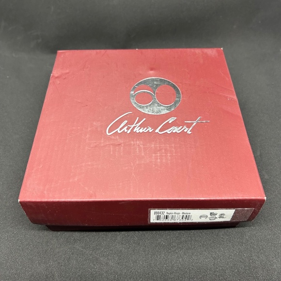 Arthur Court Designs aluminum western cowboy napkin rings set of 4 - Picture 14 of 16